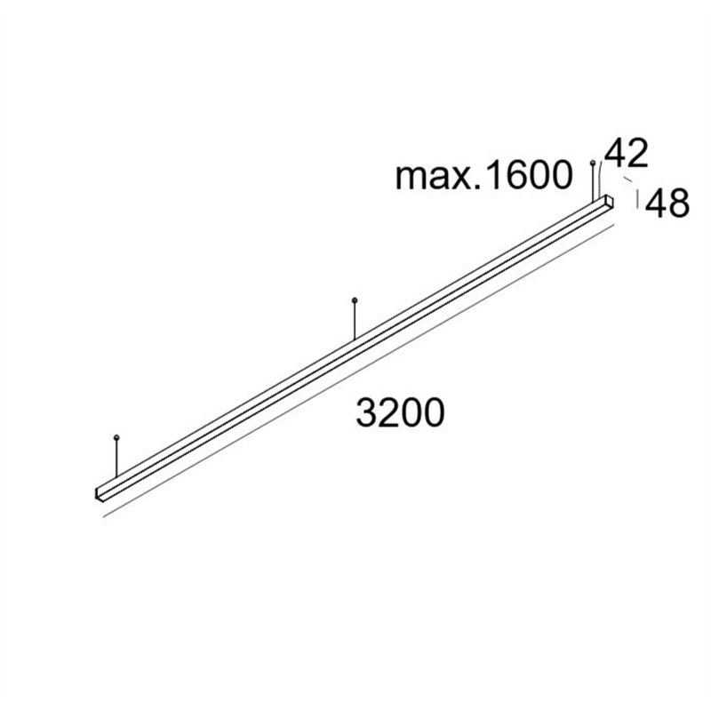 Delta Light INFORM 40 SQ 320 UP TW DIM5 Deckenlampe
