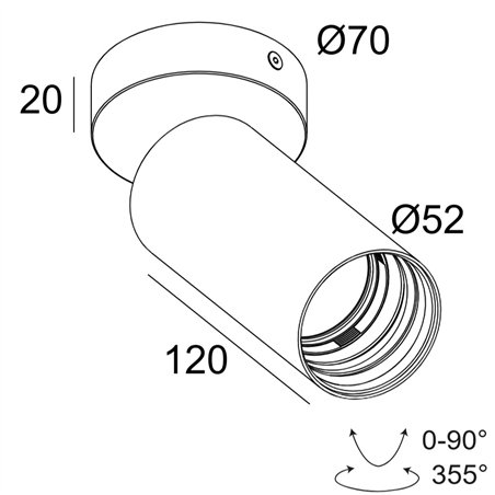 Delta Light SPY 52 ON HE Ceiling lamp