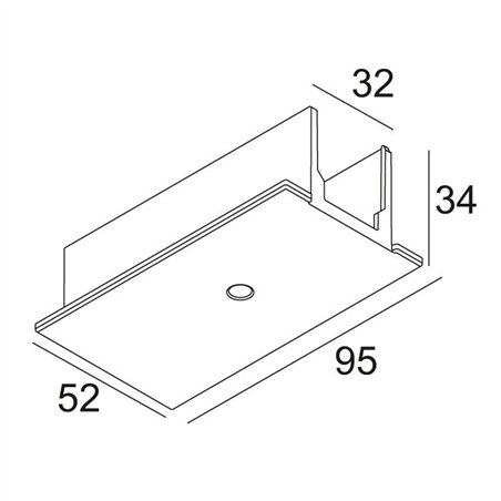 Delta Light TRACK 3F DIM IN RECESSED COVER END SUPPLY