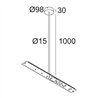 Delta Light CENTRAL ROD SUSPENSION 95 1m Suspension lamp