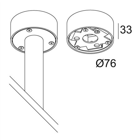 Delta Light XY180 CONNECTION BOX Ceiling lamp