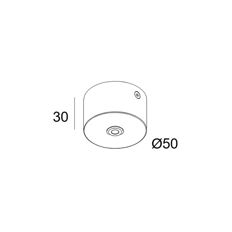 Delta Light CEILING BASE 1 x PLUG-IN 48V