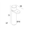 Delta Light MIKALINE - FIXATION SPACER SET