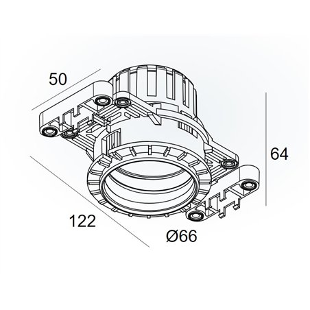 Delta Light Mounting Kit Mini Deep Ringo Ii Trimless