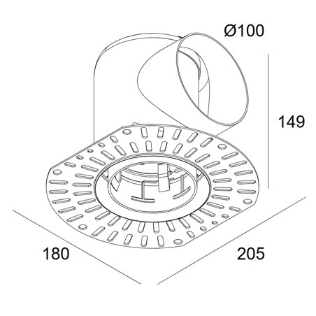 Delta Light Mounting Kit Side Air 105