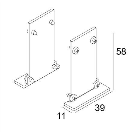 Delta Light Spm20 St - End Cap Set