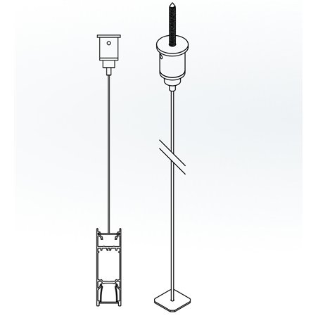 Delta Light FTL35 F HE DOWN-UP - CABLE SUSPENSION SINGLE 1,6m