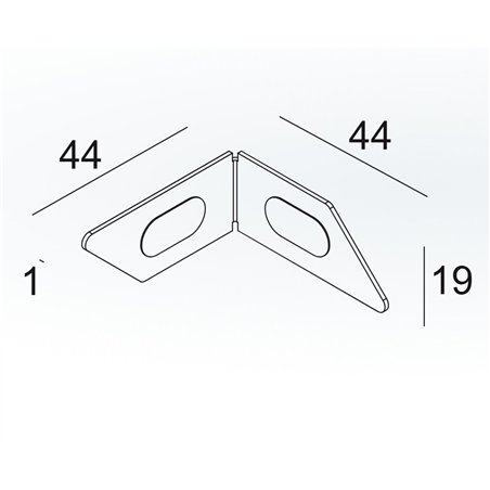 Delta Light FTL35 TR - CORNER 90°