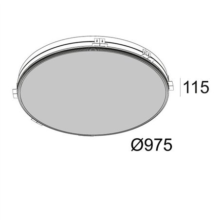 Delta Light SUPERNOVA LINE TRIMLESS 95 TW DIM5 Recessed spot