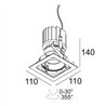 Delta Light iMAX II SQUARE ADJUSTABLE MP Recessed spot