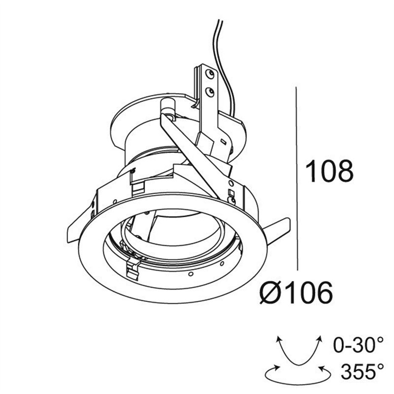 Delta Light iMAX II ROUND ADJUSTABLE CL6 Einbaustrahler