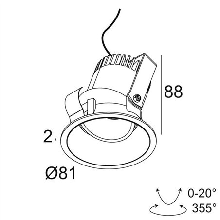 Delta Light PARTOU OK Recessed spot
