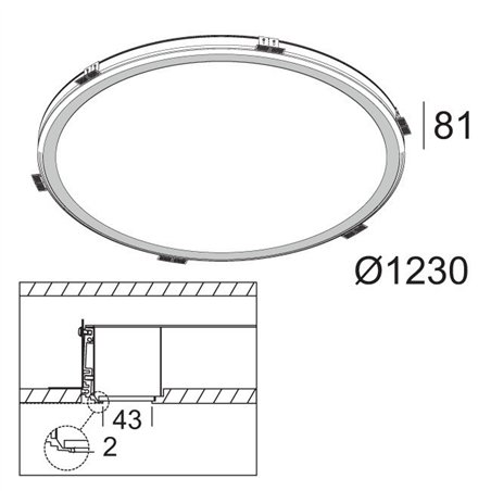 Delta Light SUPER-OH! 120 SBL TRIMLESS DIM1 Recessed spot