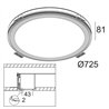Delta Light SUPER-OH! 70 SBL TRIMLESS DIM1 Recessed spot