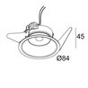Delta Light PARTOU FLAT S1 Einbauspot