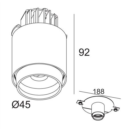 Delta Light PUT LED CENTER Built in spot
