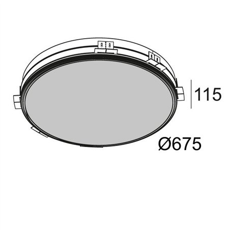 Delta Light SUPERNOVA LINE TRIMLESS 65 TW Built in spot