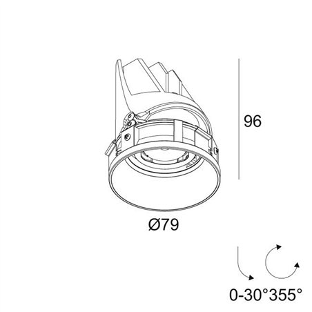 Delta Light ENTERO RD-S TRIMLESS Built in spot