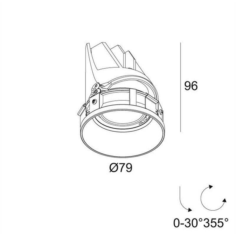 Delta Light ENTERO RD-S TRIMLESS TW Einbaustrahler