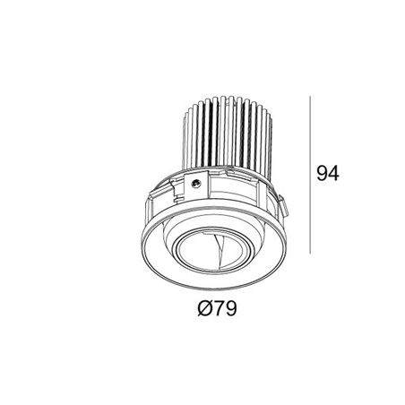 Delta Light ENTERO RD-S TRIMLESS WALLWASH TW Built in spot