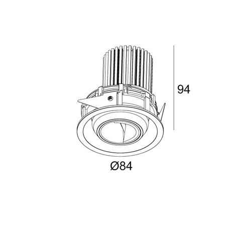 Delta Light ENTERO RD-S WALLWASH Built in spot