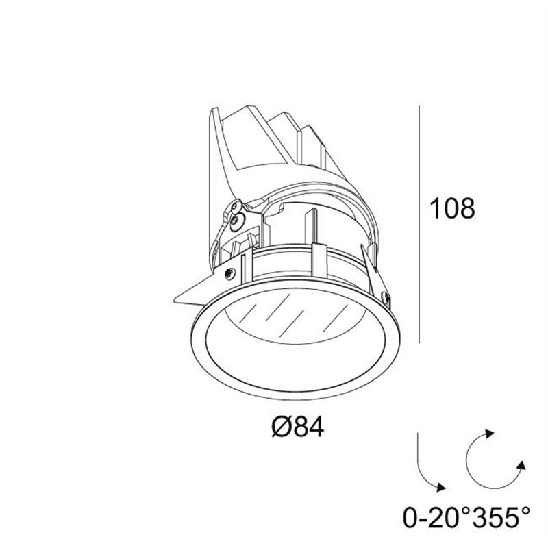 Delta Light ENTERO RD-S IP TW Einbaustrahler