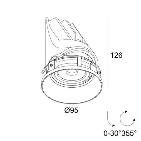 Delta Light ENTERO RD-M TRIMLESS Built in spot