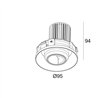 Delta Light ENTERO RD-M TRIMLESS WALLWASH Built in spot