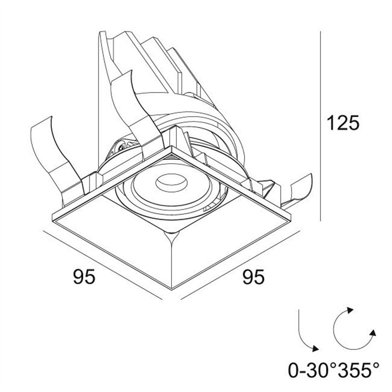Delta Light ENTERO SQ-M TRIMLESS Einbaustrahler
