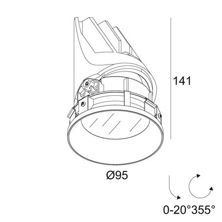 Delta Light ENTERO RD-M TRIMLESS IP Built in spot