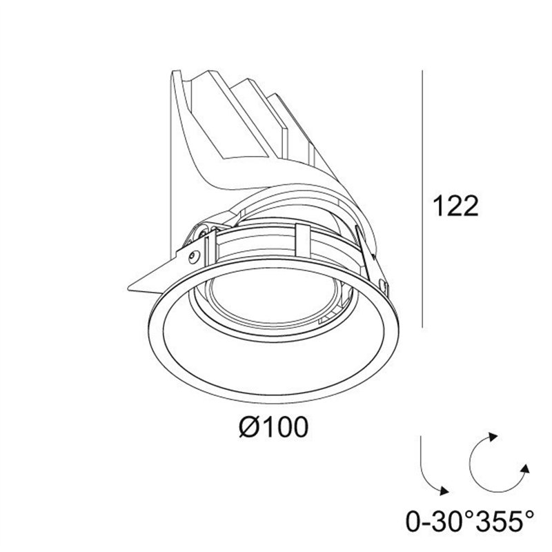 Delta Light ENTERO RD-M TW Einbaustrahler