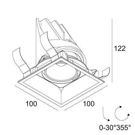 Delta Light ENTERO SQ-M TW Built in spot