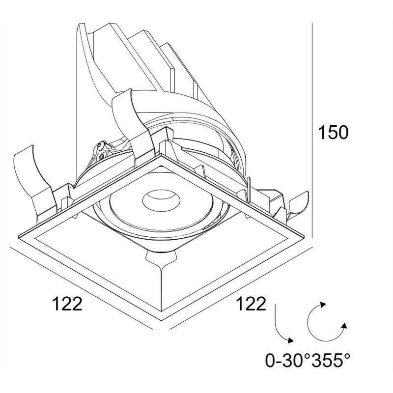 Delta Light ENTERO SQ-L Einbaustrahler