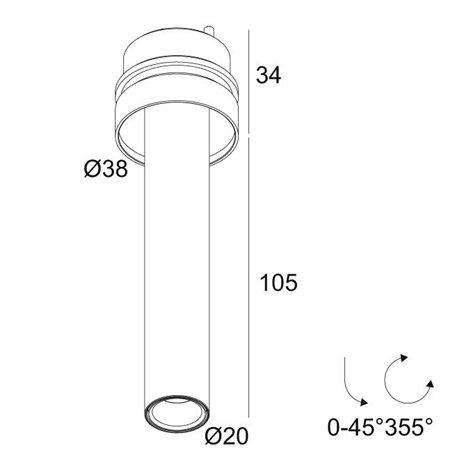 Delta Light UHO L TRIMLESS Built in spot
