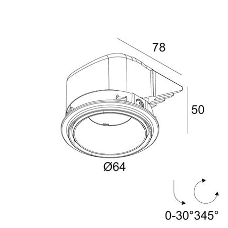 Delta Light PLAT-OH! TRIMLESS Built in spot