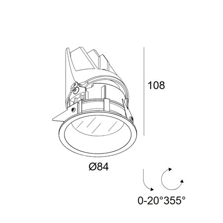 Delta Light Entero Rd-S Ip Soft recessed spot