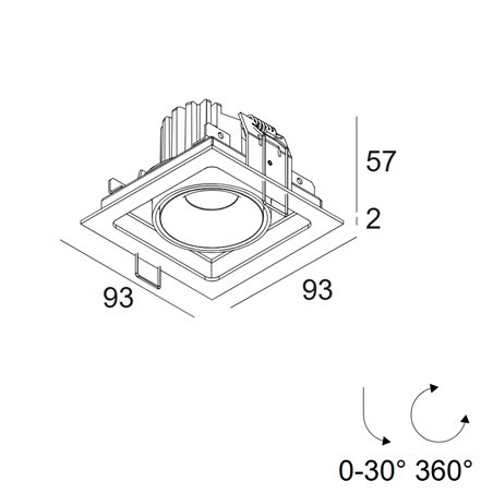 Delta Light Minigrid 67 In 1 recessed spot