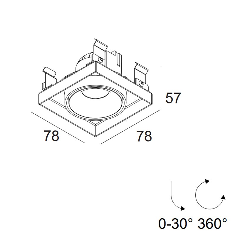 Delta Light MINIGRID 67 IN TRIMLESS 1 Einbauspot