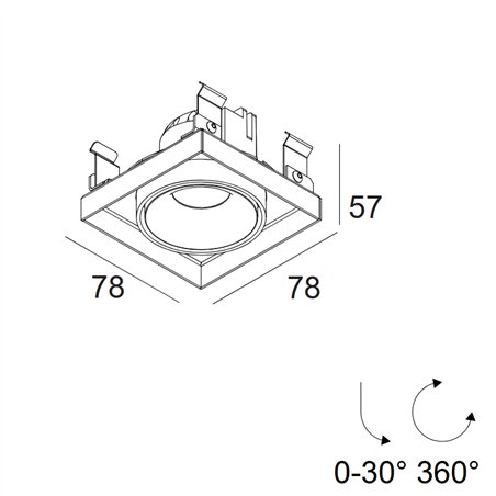 Delta Light Minigrid 67 In Trimless 1 recessed spot