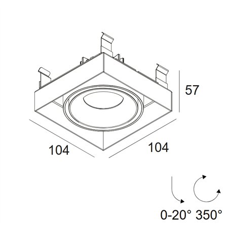 Delta Light Minigrid In Trimless 1 Soft recessed spot
