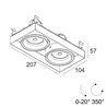 Delta Light Minigrid In Trimless 2 Hi Led recessed spot