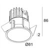Delta Light DEEP RINGO HE Recessed spot