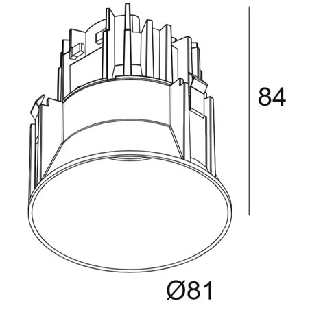 Delta Light DEEP RINGO TRIMLESS HE Recessed spot