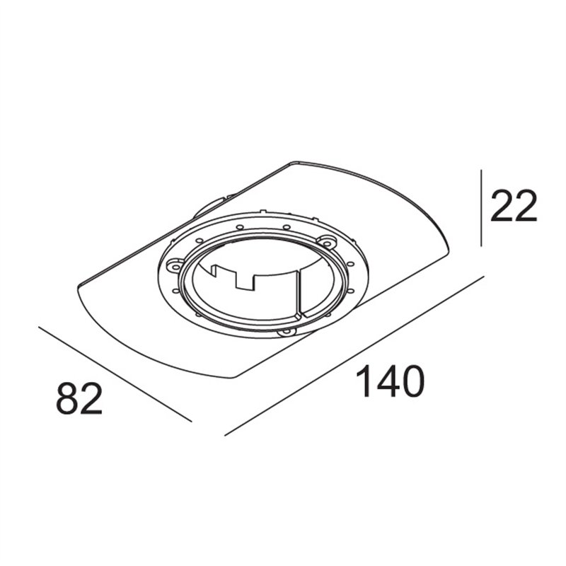 Delta Light MOUNTING KIT FLUSH SPY