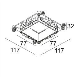 Delta Light MOUNTING KIT 75 TRIMLESS