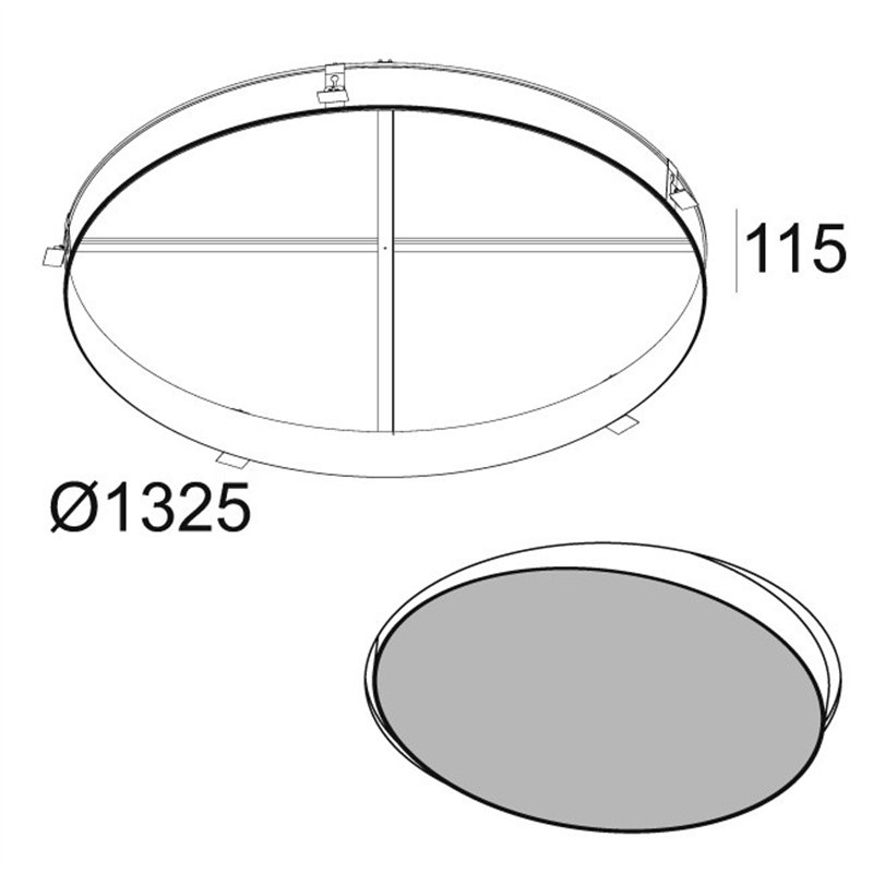Delta Light SUPERNOVA 125 RECESSED KIT