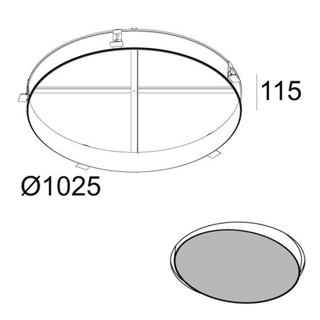 Delta Light SUPERNOVA 95 RECESSED KIT