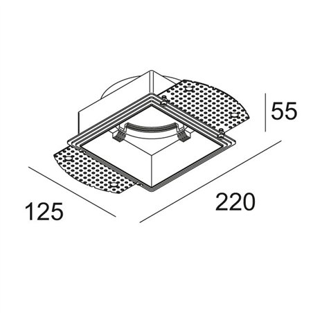 Delta Light MOUNTING KIT S102 TRIMLESS