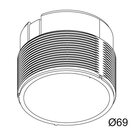 Delta Light MOUNTING KIT R60 TRIMLESS WSC