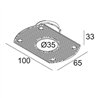 Delta Light MOUNTING KIT TRIMLESS MICROSPY IN